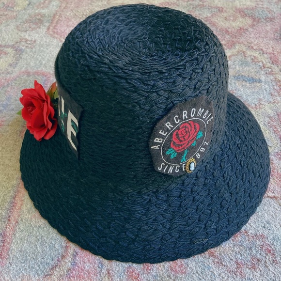 Customed Design Rose Straw Hat